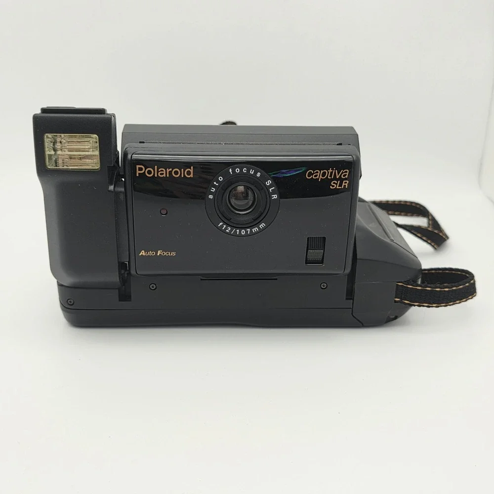 Polaroid Captiva‎ SLR Instant Film Camera Black Auto Focus Vintage 90s 500 Film